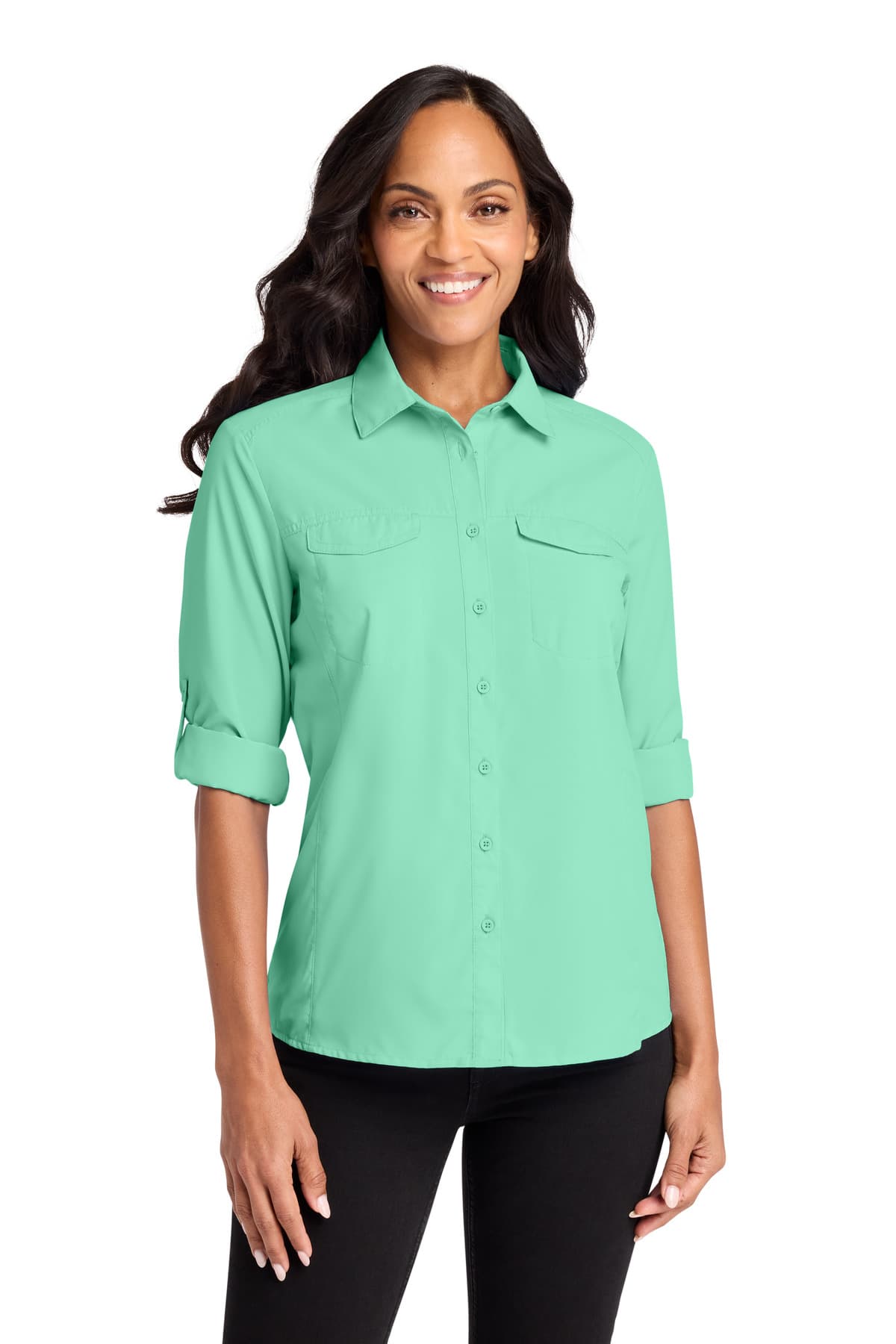 Port Authority LW960 Women's Long Sleeve UV Daybreak Shirt by Port Authority