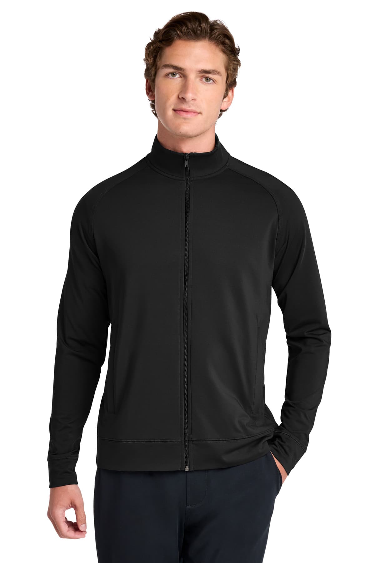 Sport-Tek ST857 Sport-Wick Stretch Full-Zip Cadet Jacket by Sport-Tek