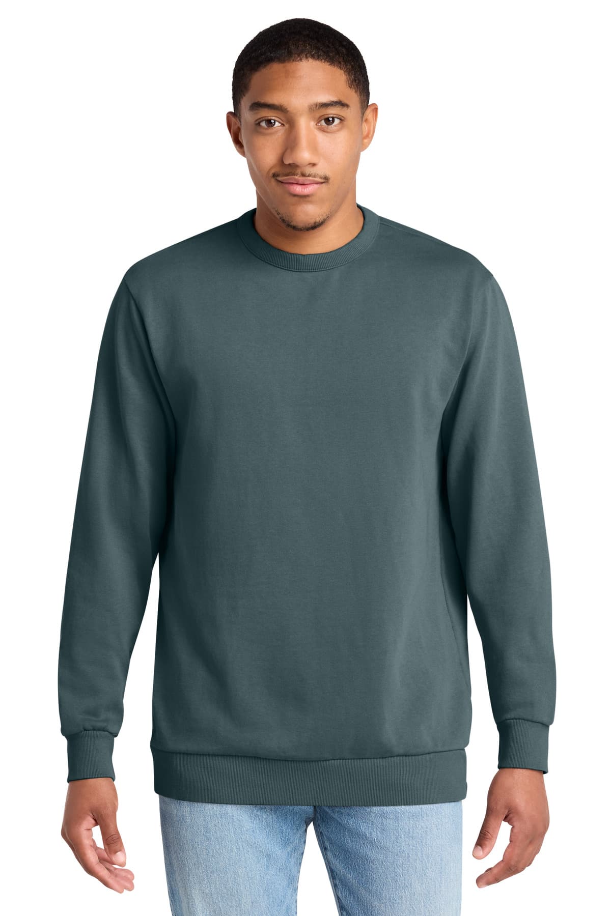 District DT2204 Wash Fleece Crew by District