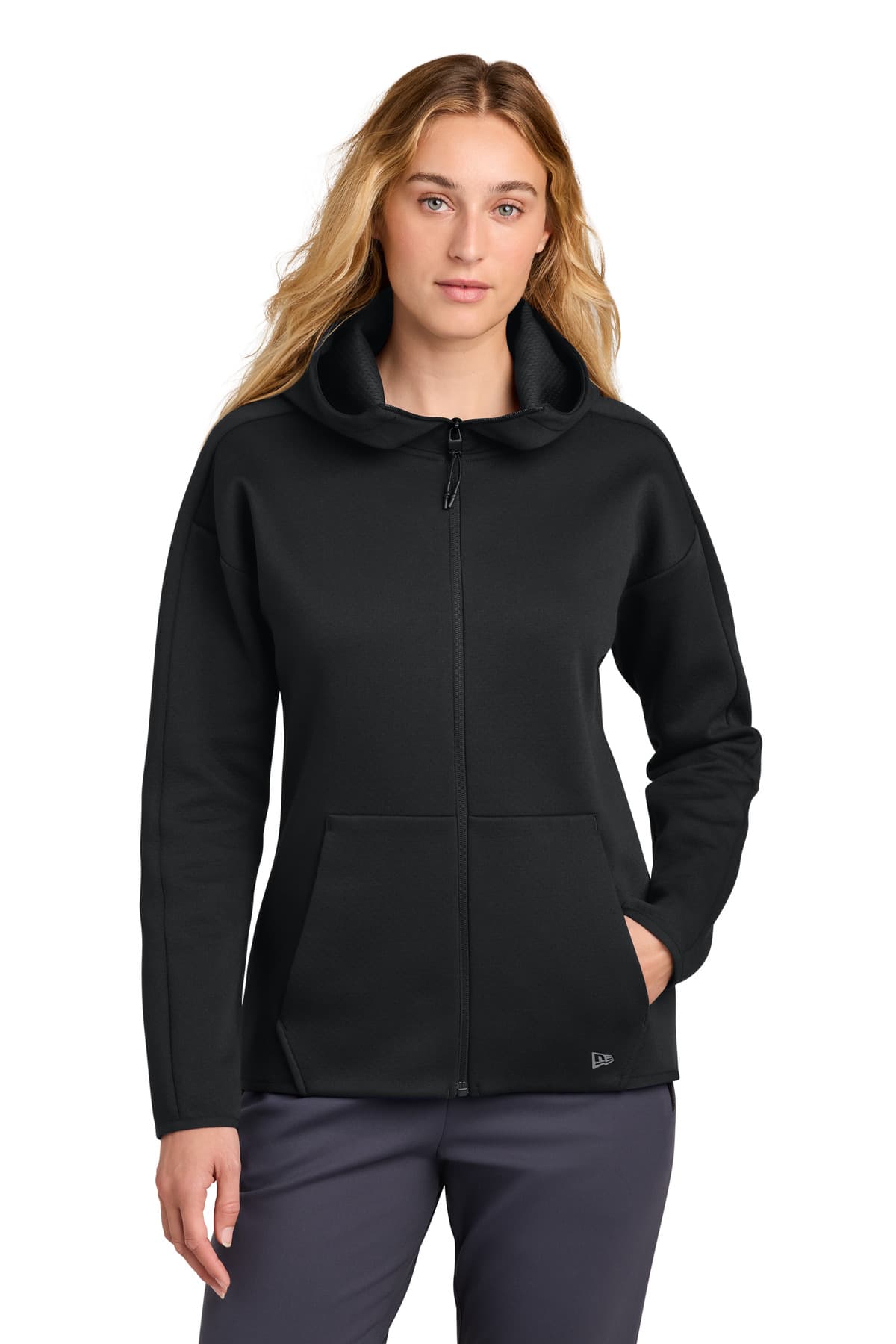 New Era LNEA566 Women's Double Back Full-Zip Hoodie by New Era