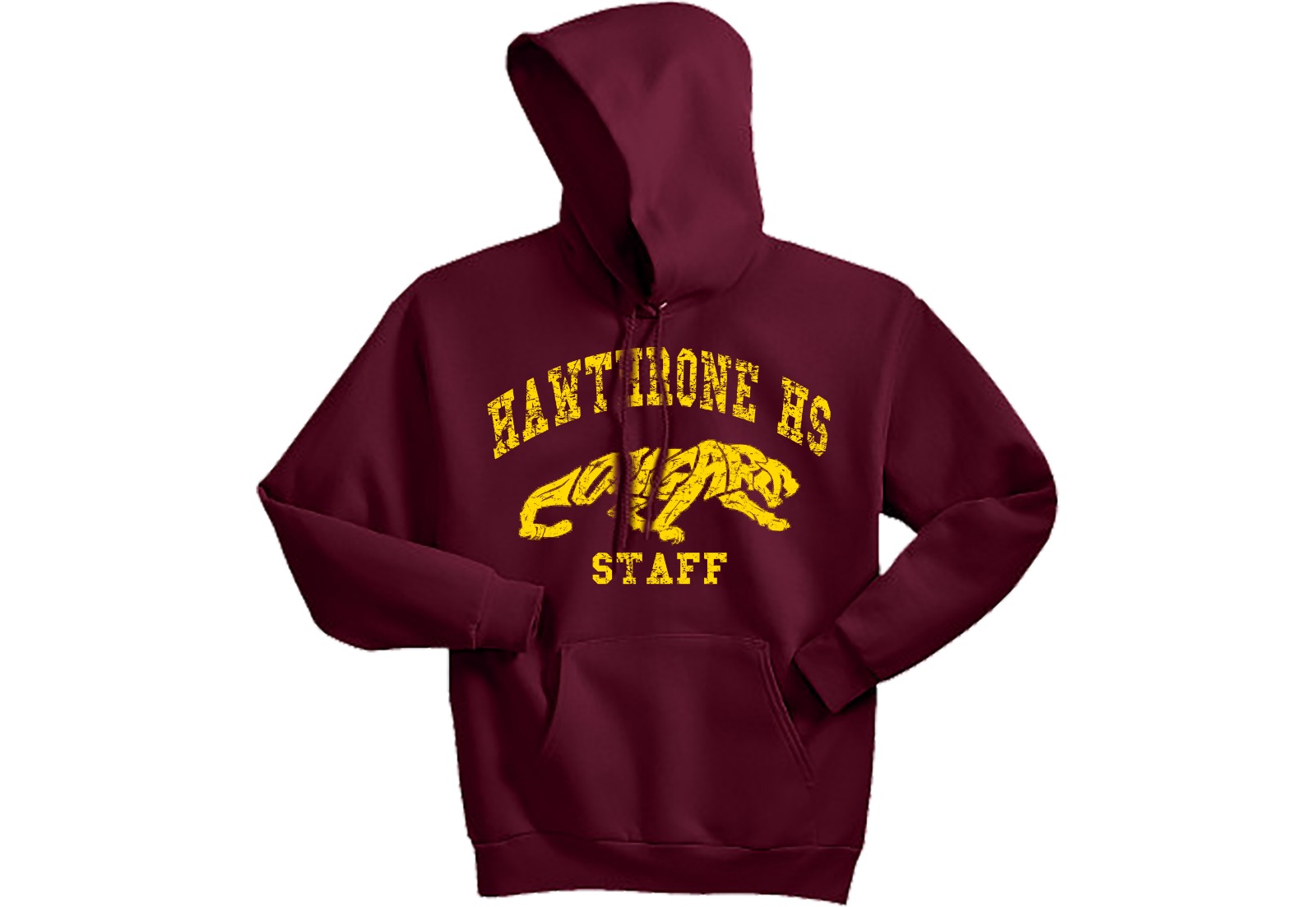 Custom embroidered school staff hoodie