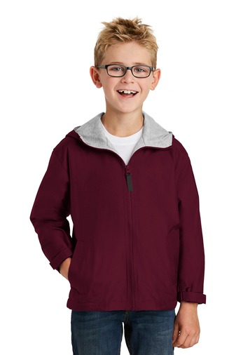 Boy wearing kids school hoodie — half price