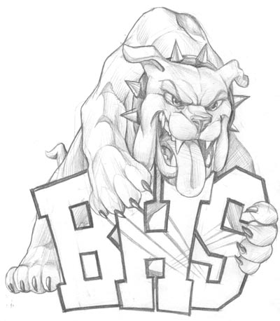 Senior spirit wear design: BulldogBHS