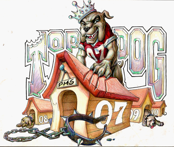 Senior spirit wear design: BulldogSeniorDesign