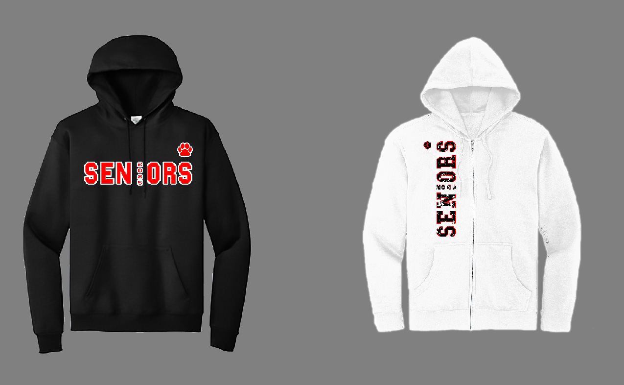 Senior spirit wear design: Hoodies