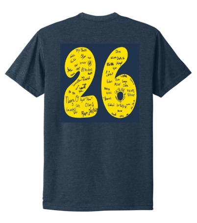 Senior spirit wear design: Overland 2026 class tee back