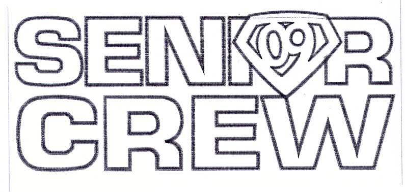 Senior spirit wear design: Senior Crew 09 print