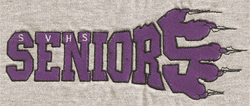 Senior spirit wear design: Senior Paw SVHS 1