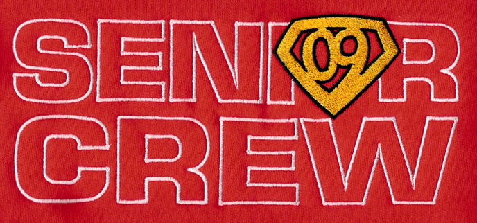 Senior spirit wear design: SeniorCrewSuperman09