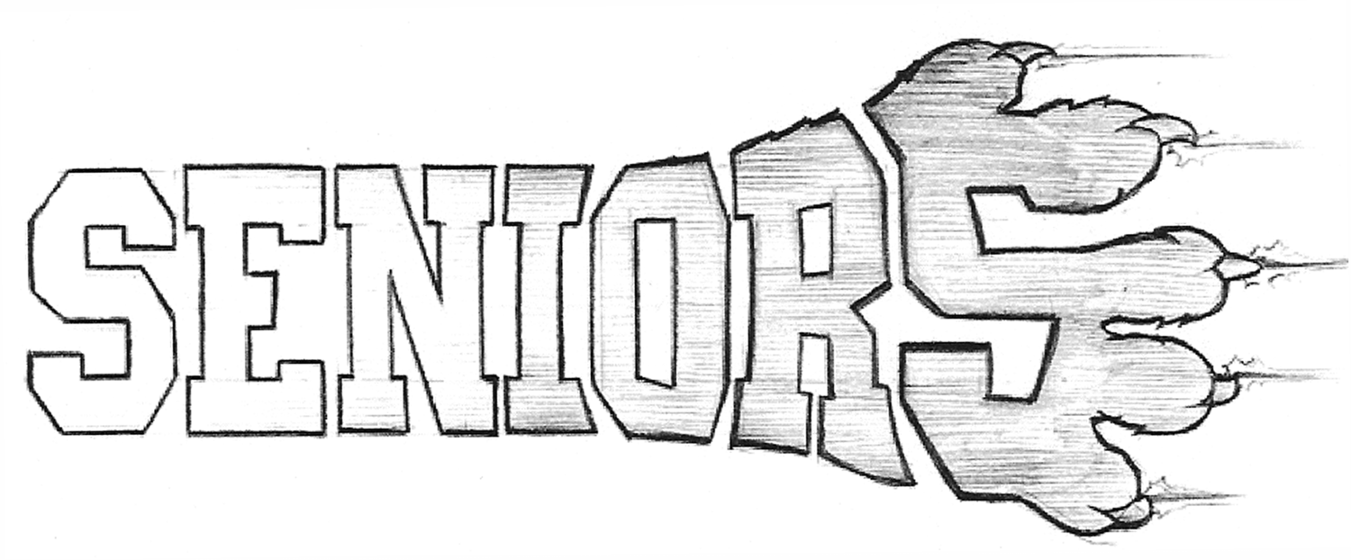 Senior spirit wear design: SeniorPaw