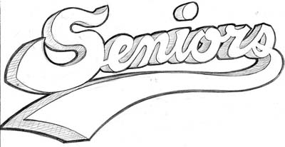 Senior spirit wear design: SeniorsSwish