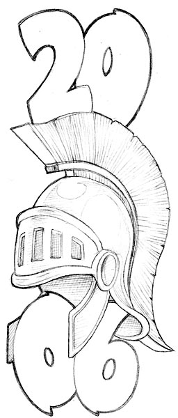 Senior spirit wear design: Trojan2006