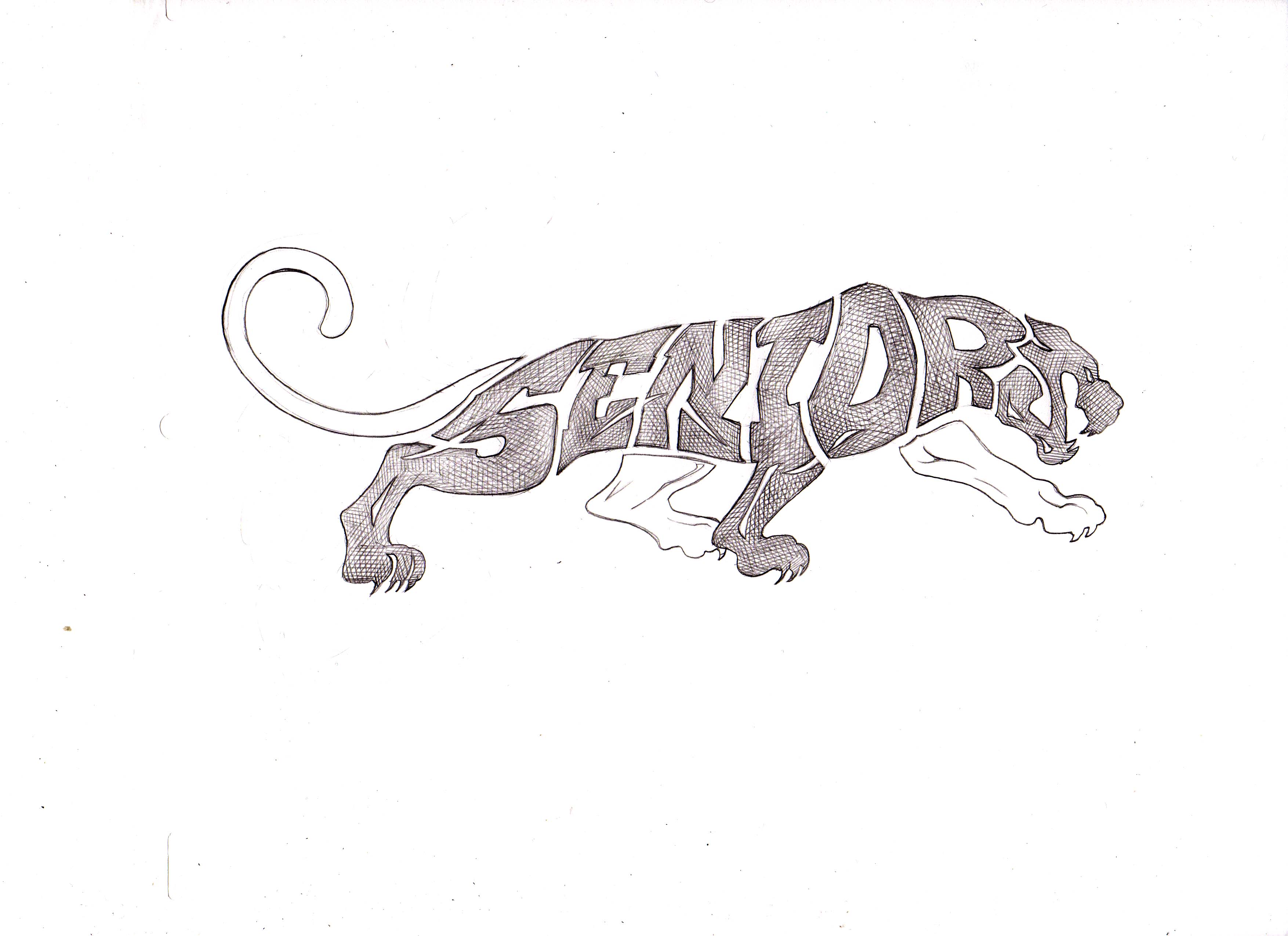 Senior spirit wear design: seniorcat3