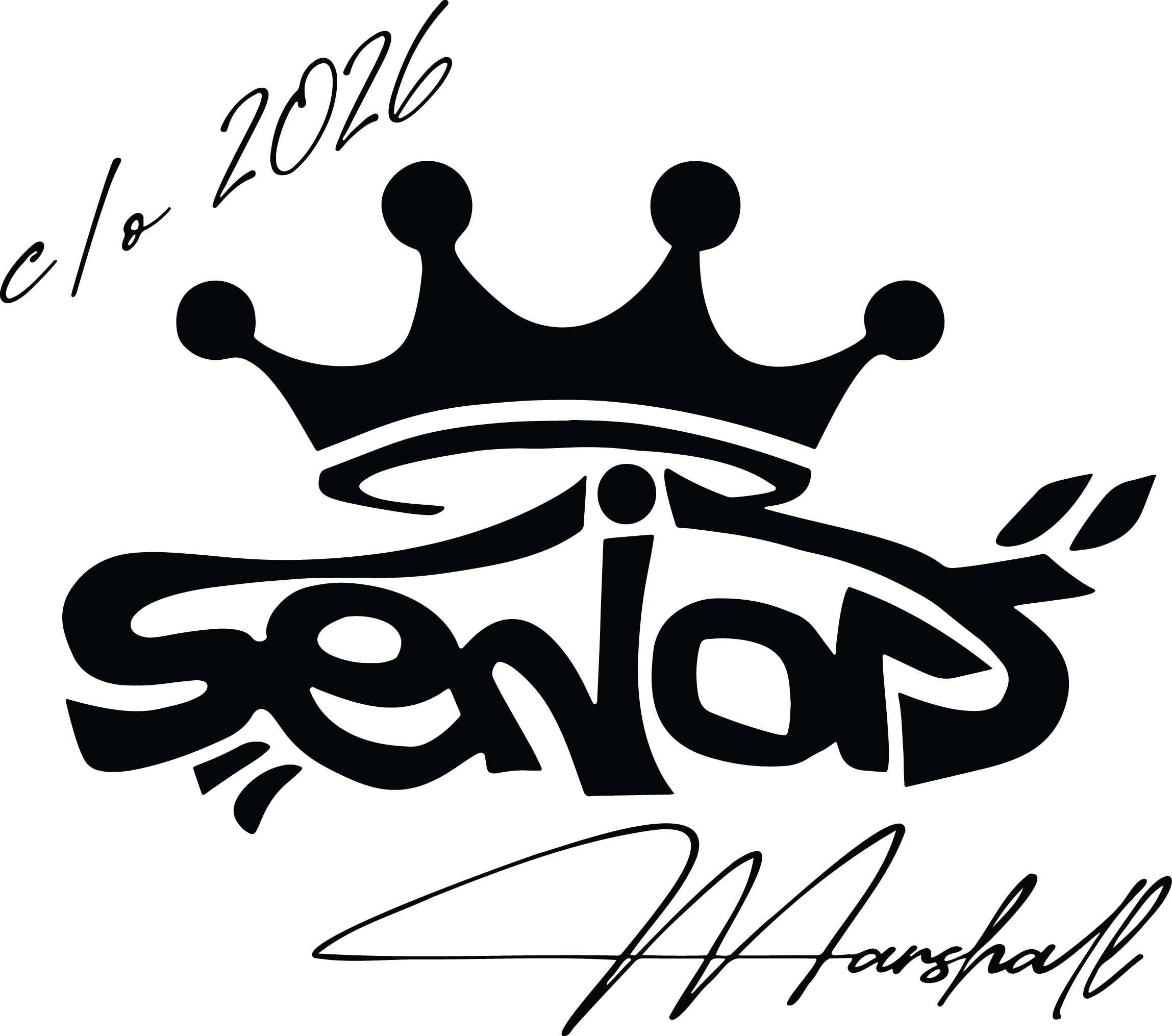 Senior spirit wear design: seniors shirt design red