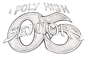 Senior spirit wear design: seniors05Poly