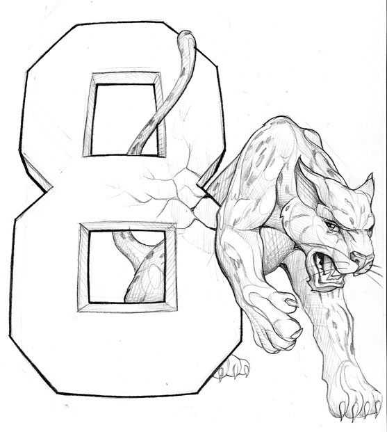 Senior spirit wear design: tiger8