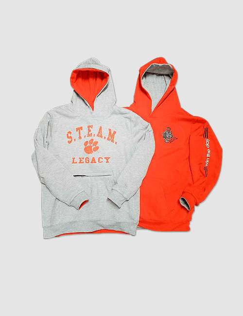 Reversible Orange and gray hoodies